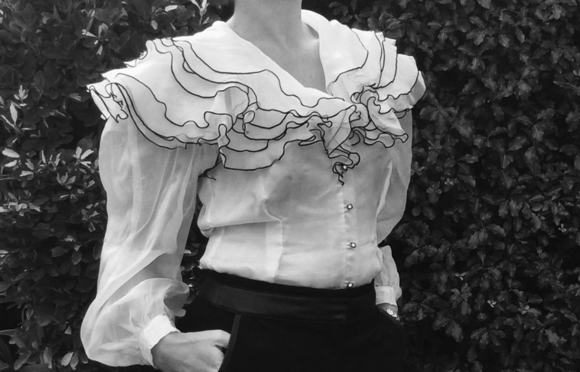 Vintage ruffle blouse