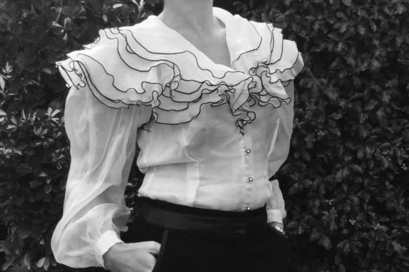Vintage ruffle blouse